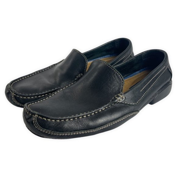 Giorgio Brutini Other - Giorgio Brutini Mens Sz‎ 11 Black Driving Moc Loafer Leather Vtg